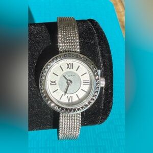 Silpada ‘Always Elegant’ Stainless Steel Adjustable Buckle Watch_Item T3138